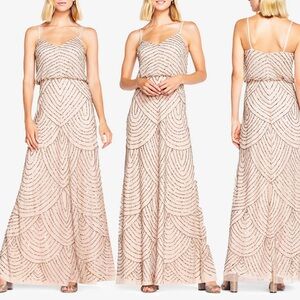 Adrianna Papell Art Deco Beaded Gown